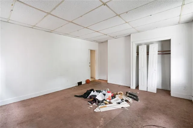 a room with toys and stairs