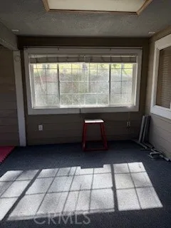 a room with a large window