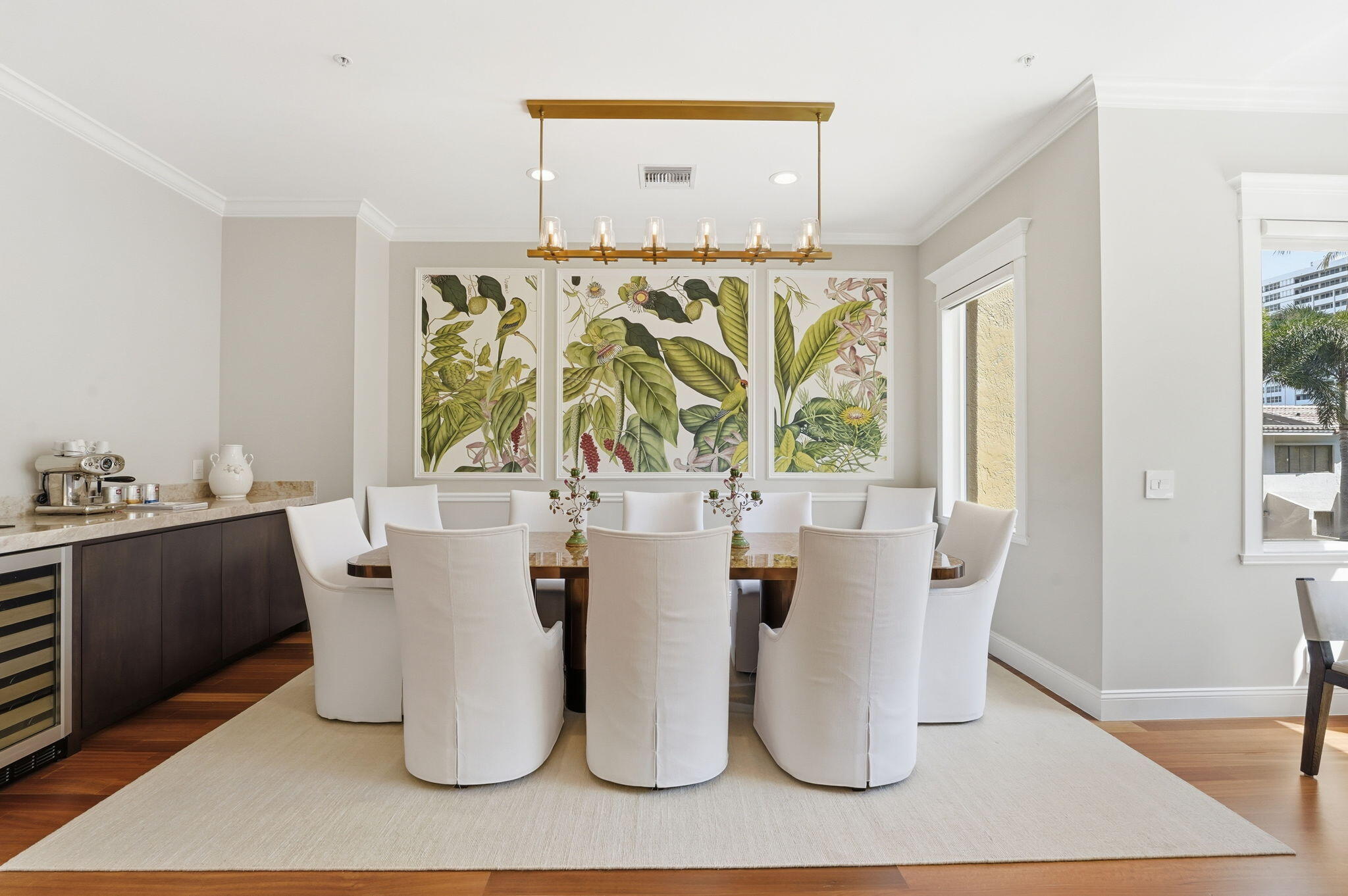 921 Osceola Drive, Unit 2 Boca Raton, FL 33432 - Photo 22 of 69 Dining Area/ Coffee Bar/ Wine Cooler