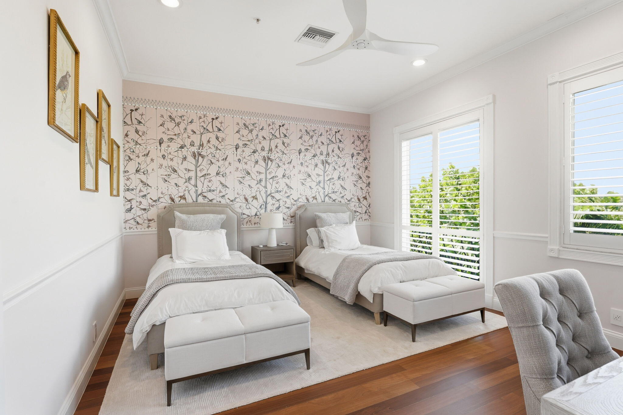 921 Osceola Drive, Unit 2 Boca Raton, FL 33432 - Photo 50 of 69 a bedroom with furniture and a large window