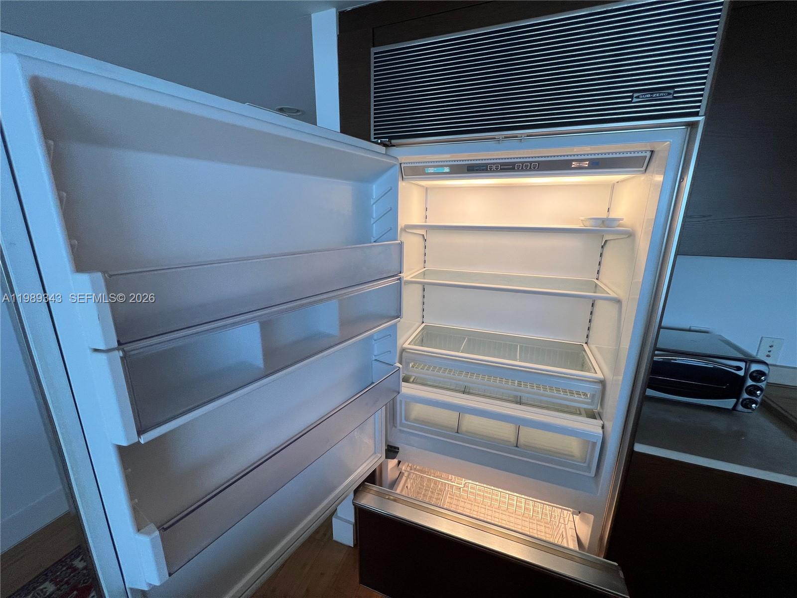 495 Brickell Avenue, Unit 2401 Miami, FL 33131 - Photo 15 of 36 SUB-ZERO French Fridge/Freezer