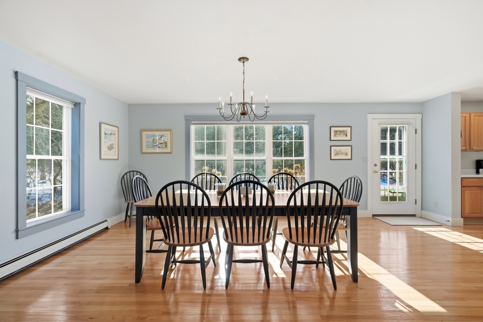 20 Rudder Lane Nantucket, MA 02554 - Photo 9 of 34 a view of a dining room with furniture window and wooden floor