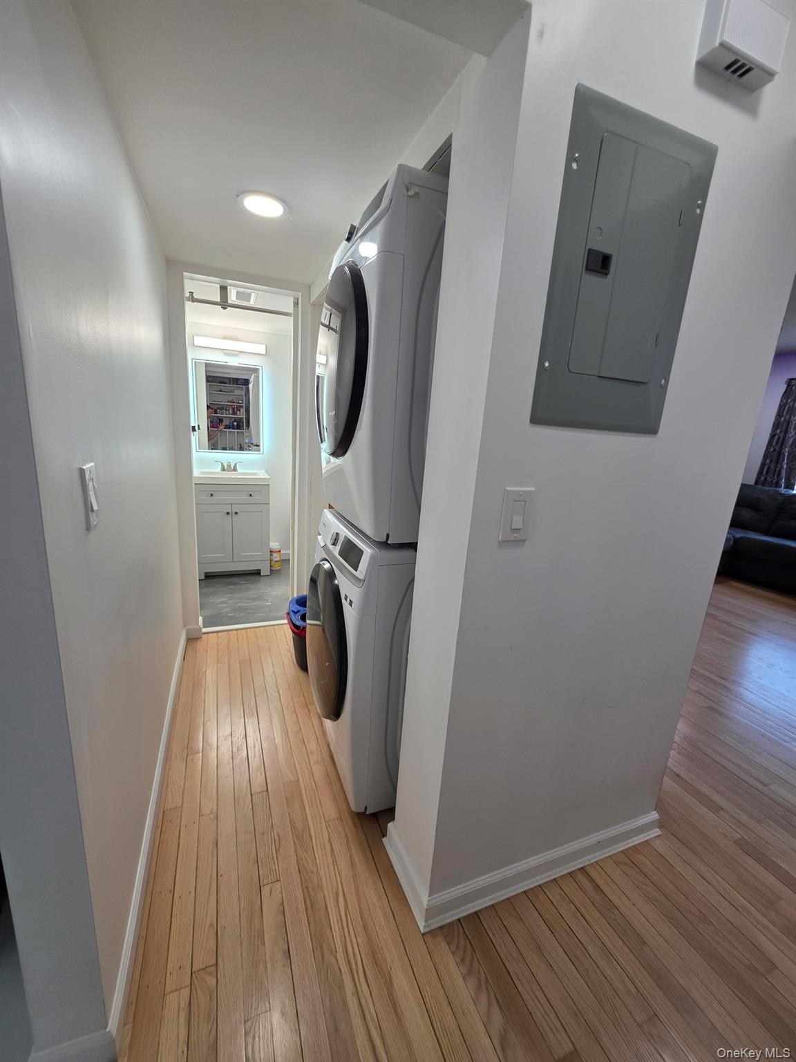 25 Pierces Road, Unit 3 Newburgh, NY 12550 - Photo 10 of 19 a view of a hallway with wooden floor and entryway