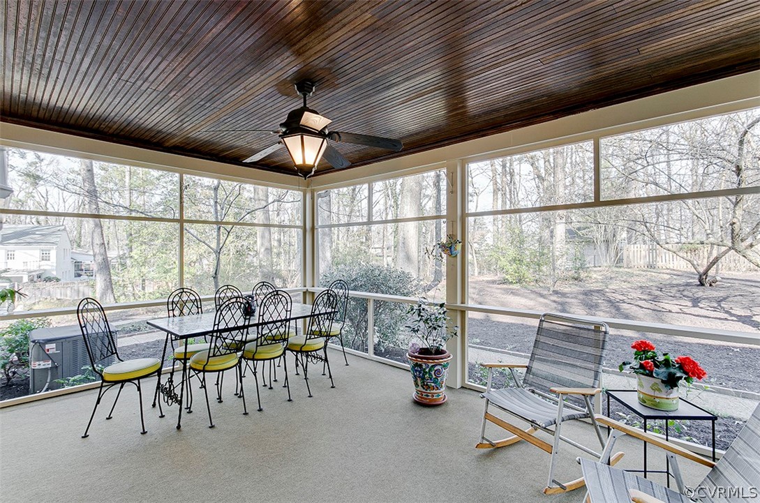 4267 Cheyenne Road Richmond, VA 23235 - Photo 36 of 50 screened porch on rear of house