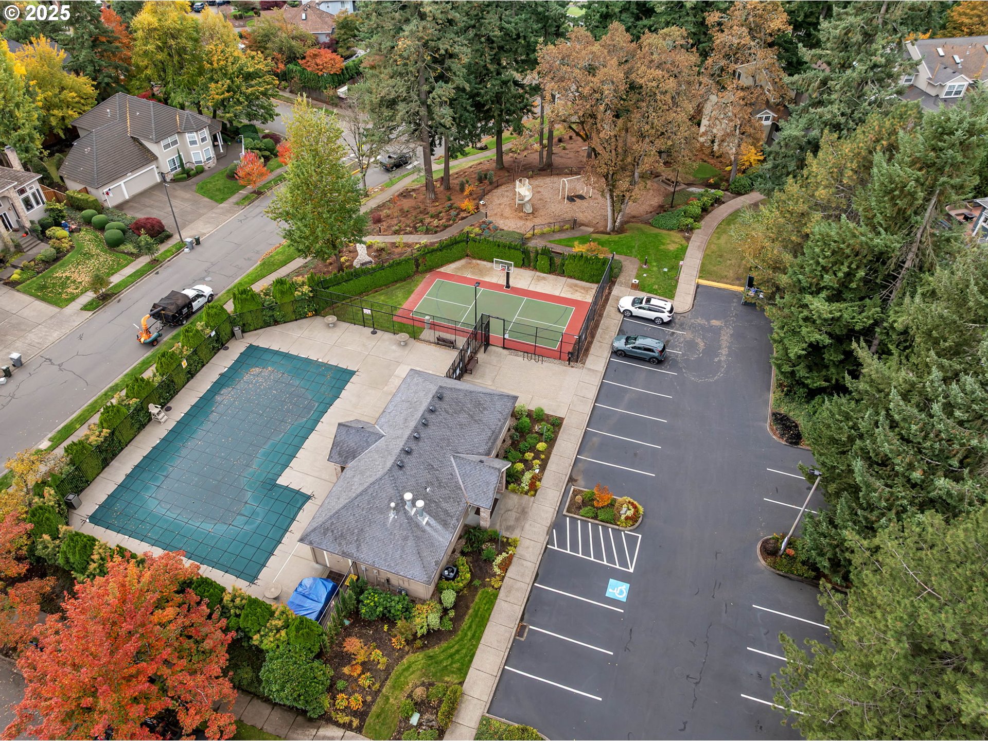3496 Chaparrel Loop West Linn, OR 97068 - Photo 40 of 41 an aerial view of a house with garden space and street view
