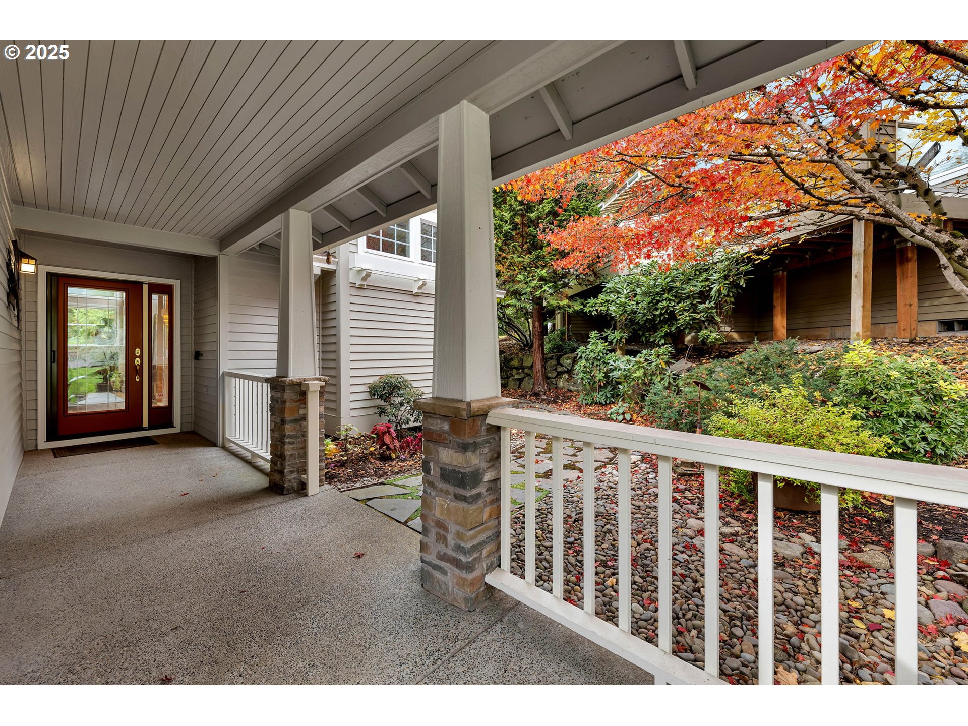 3496 Chaparrel Loop West Linn, OR 97068 - Photo 4 of 41 a porch with a bench in front of it