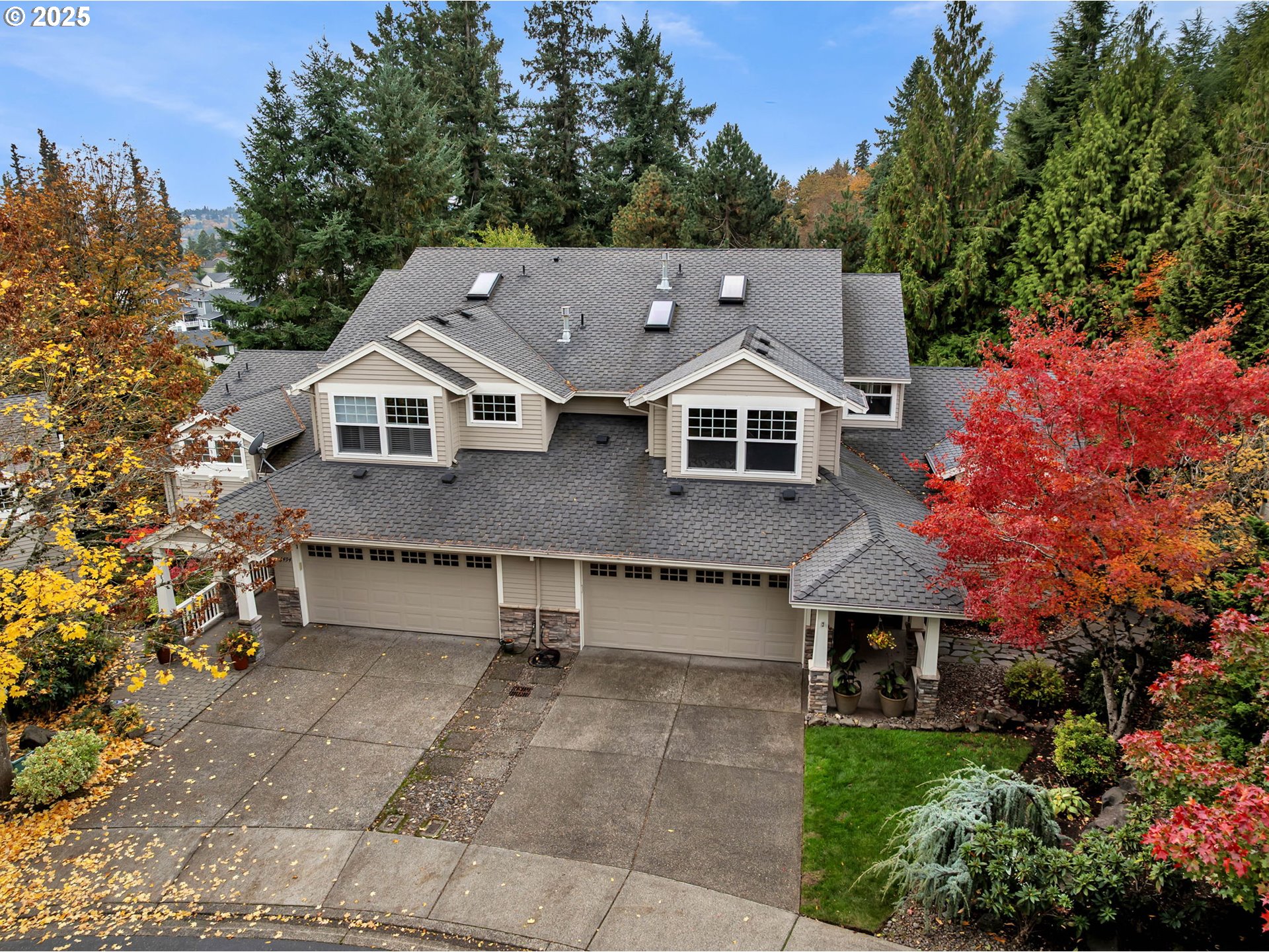 3496 Chaparrel Loop West Linn, OR 97068 - Photo 41 of 41 an aerial view of a house with a yard