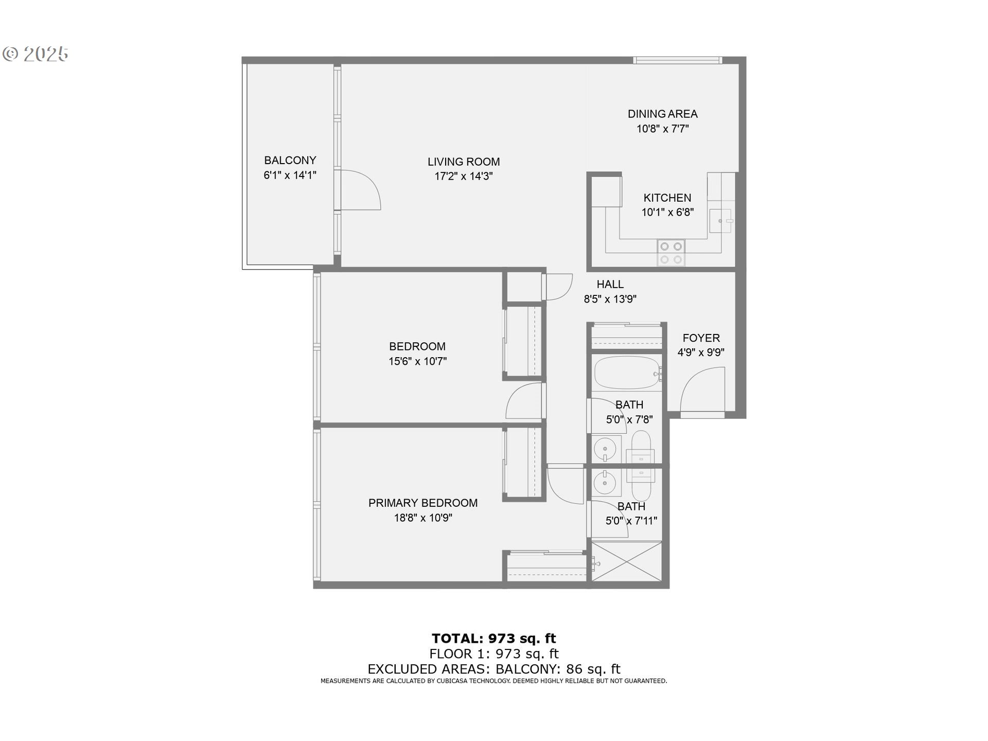 111 Southwest Harrison Street, Unit 16H Portland, OR 97201 - Photo 38 of 38 Floor Plan