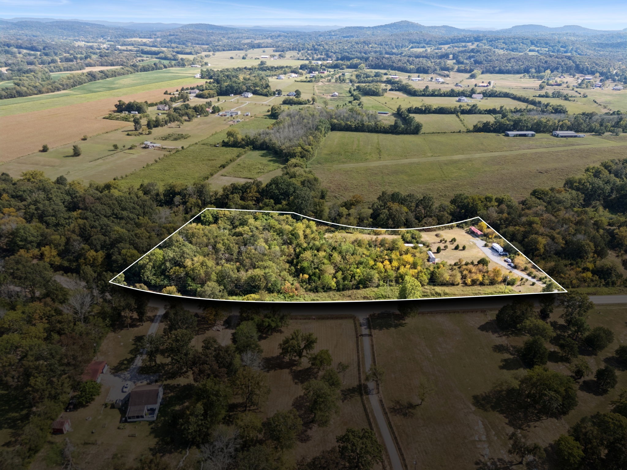5252 Simmons Bluff Road Lebanon, TN 37090 - Photo 1 of 39 an aerial view of residential houses with outdoor space