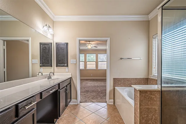 a view of small space with wooden floor