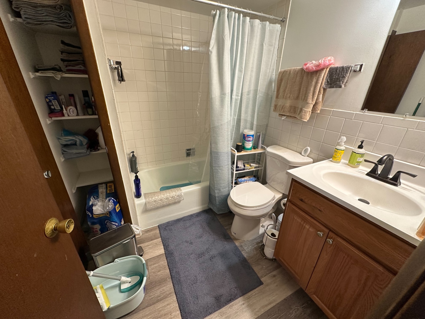 2121 176th Place Lansing, IL 60438 - Photo 16 of 26 a bathroom with a toilet sink and mirror
