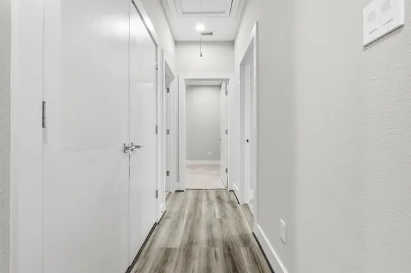 a room with storage and utility