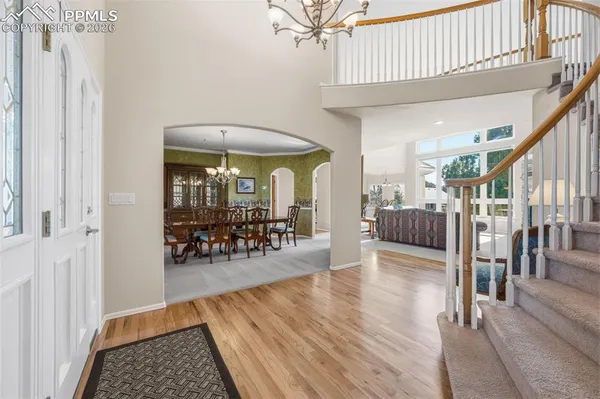 a view of a livingroom with dining room