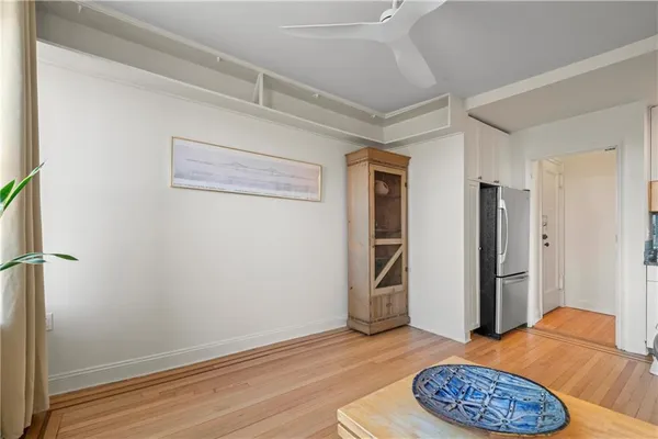 a view of livingroom with furniture and a window
