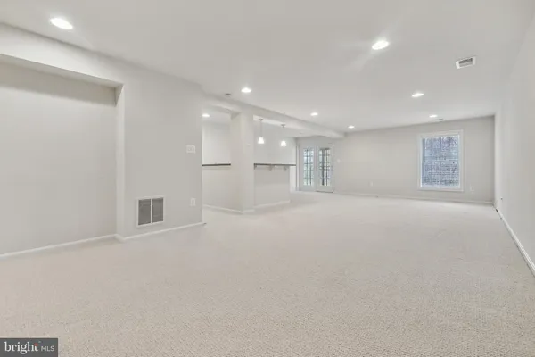 a view of an empty room