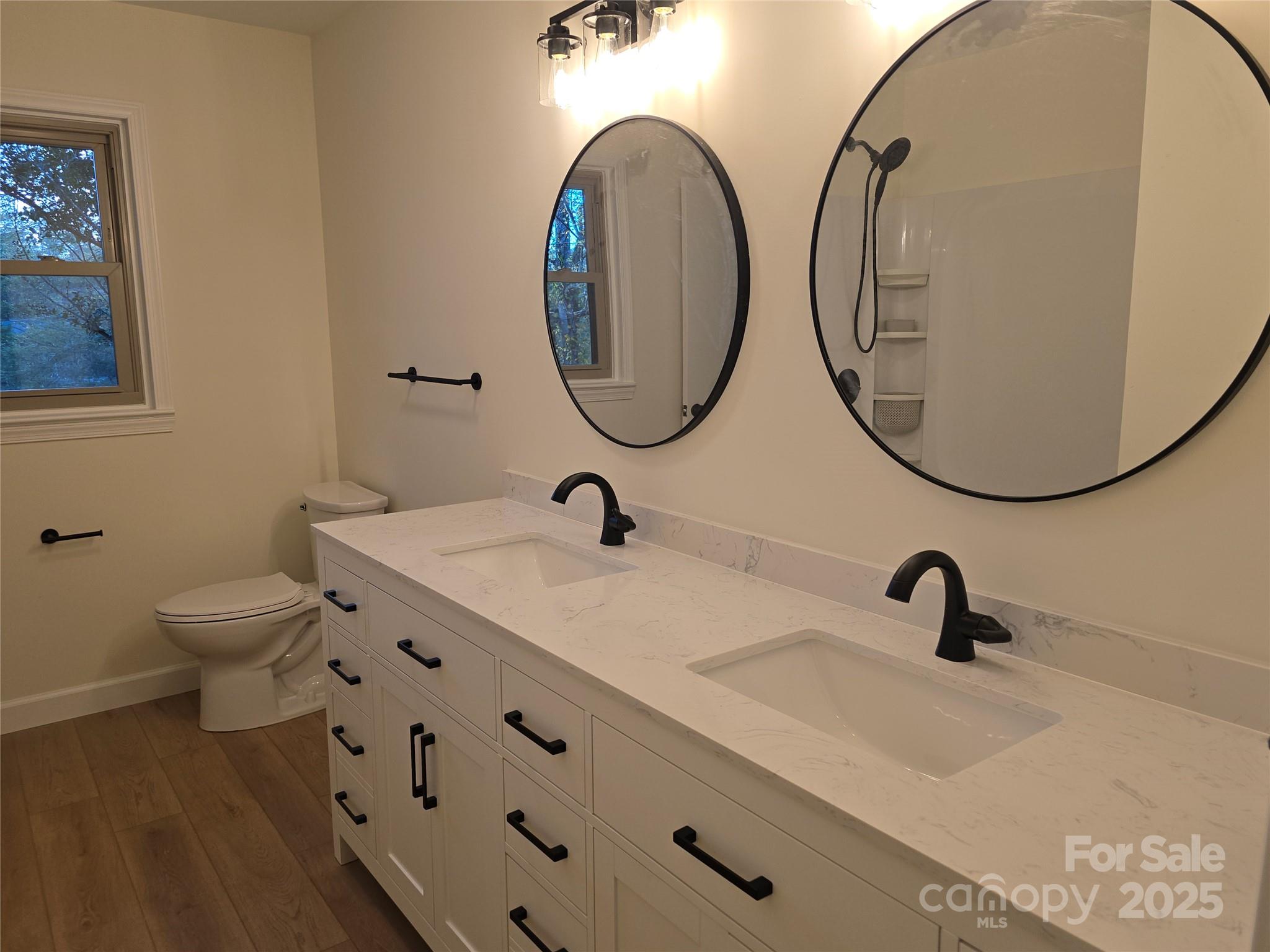 90 Joe Jenkins Road Fairview, NC 28730 - Photo 18 of 46 a bathroom with a sink and a mirror