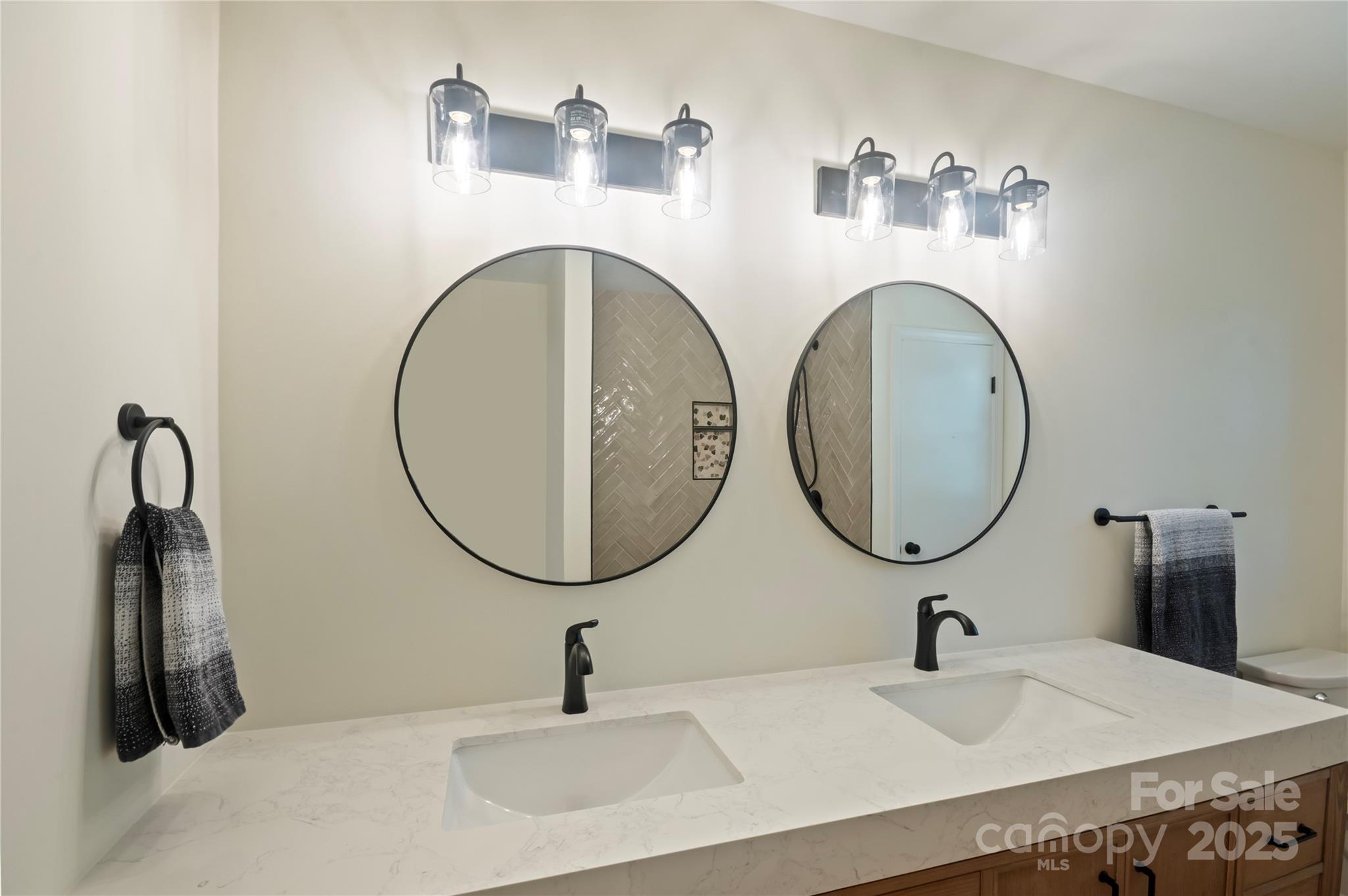 90 Joe Jenkins Road Fairview, NC 28730 - Photo 25 of 46 a bathroom with a sink and a mirror