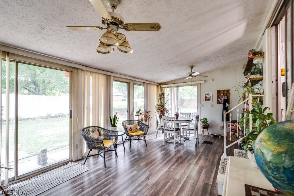 4219 Lake Rockwell Road Ravenna, OH 44266 - Photo 11 of 32 Sunroom / solarium with plenty of natural light and ceiling fan