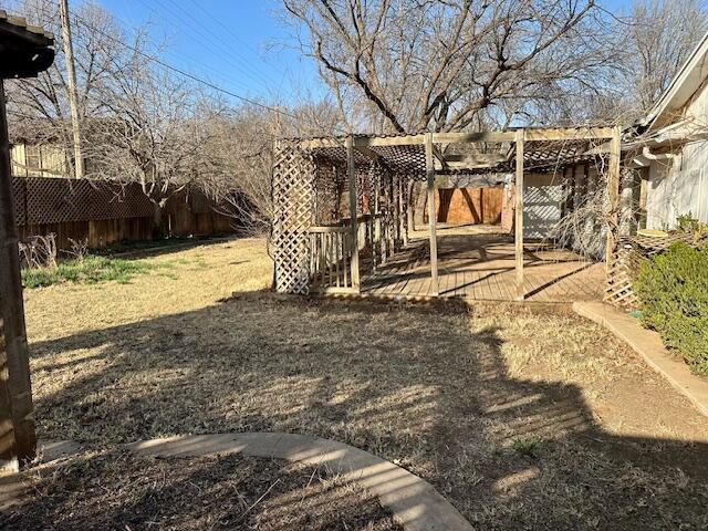 4503 14th Street Lubbock, TX 79416 - Photo 16 of 17 a view of outdoor space yard and deck