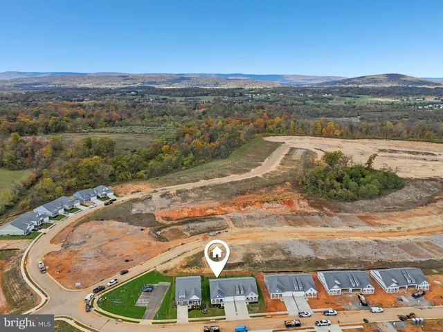 an aerial view of a houses