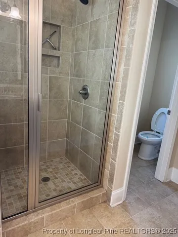 a bathroom with a window