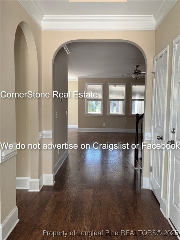 547 Micahs Way North Spring Lake, NC 28390 - Photo 5 of 26 a view of a living room and hallway with wooden floor