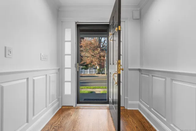 a view of front door