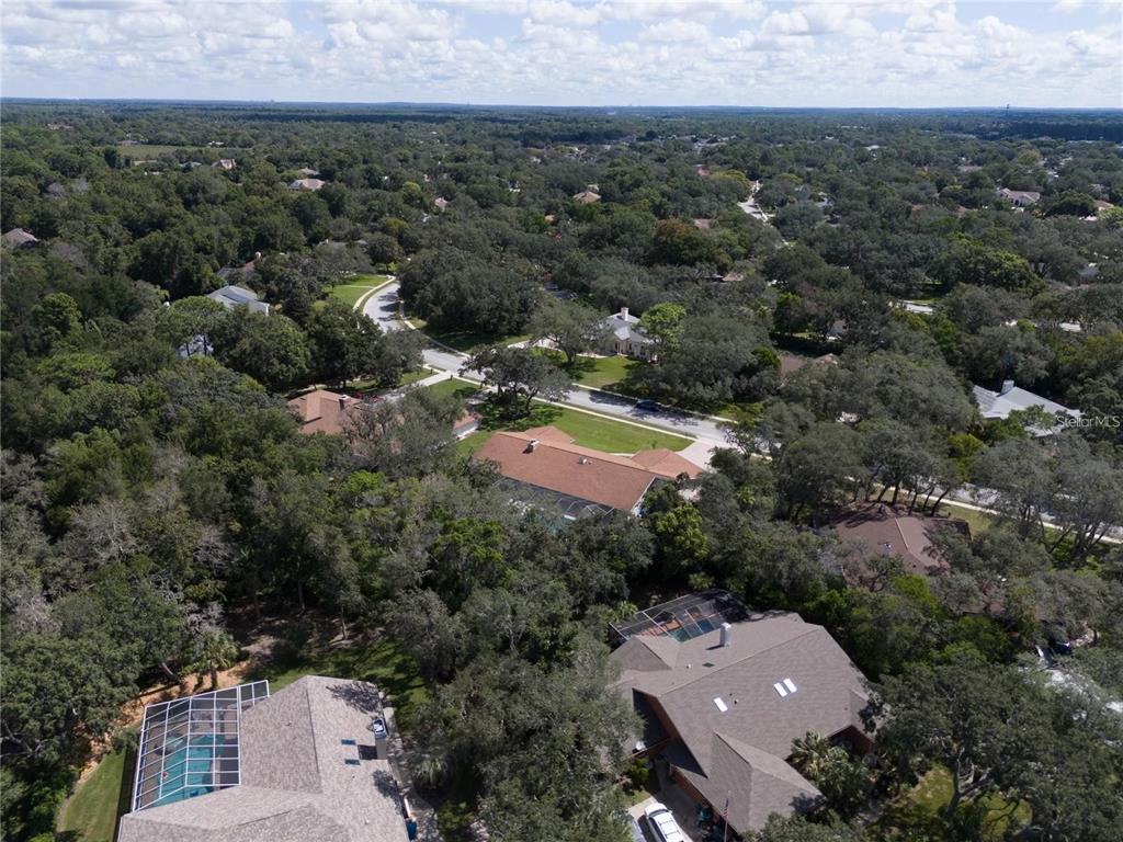 4603 Lake In The Woods Drive Spring Hill, FL 34607 - Photo 54 of 69 an aerial view of residential house with outdoor space and trees all around