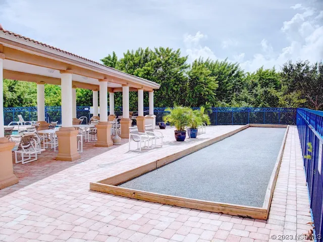 a view of outdoor space yard deck patio and swimming pool