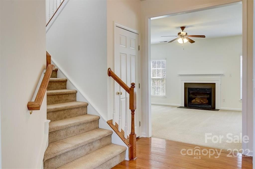 11223 Winget Pond Road Charlotte, NC 28278 - Photo 10 of 43 a view of entryway and hall with wooden floor