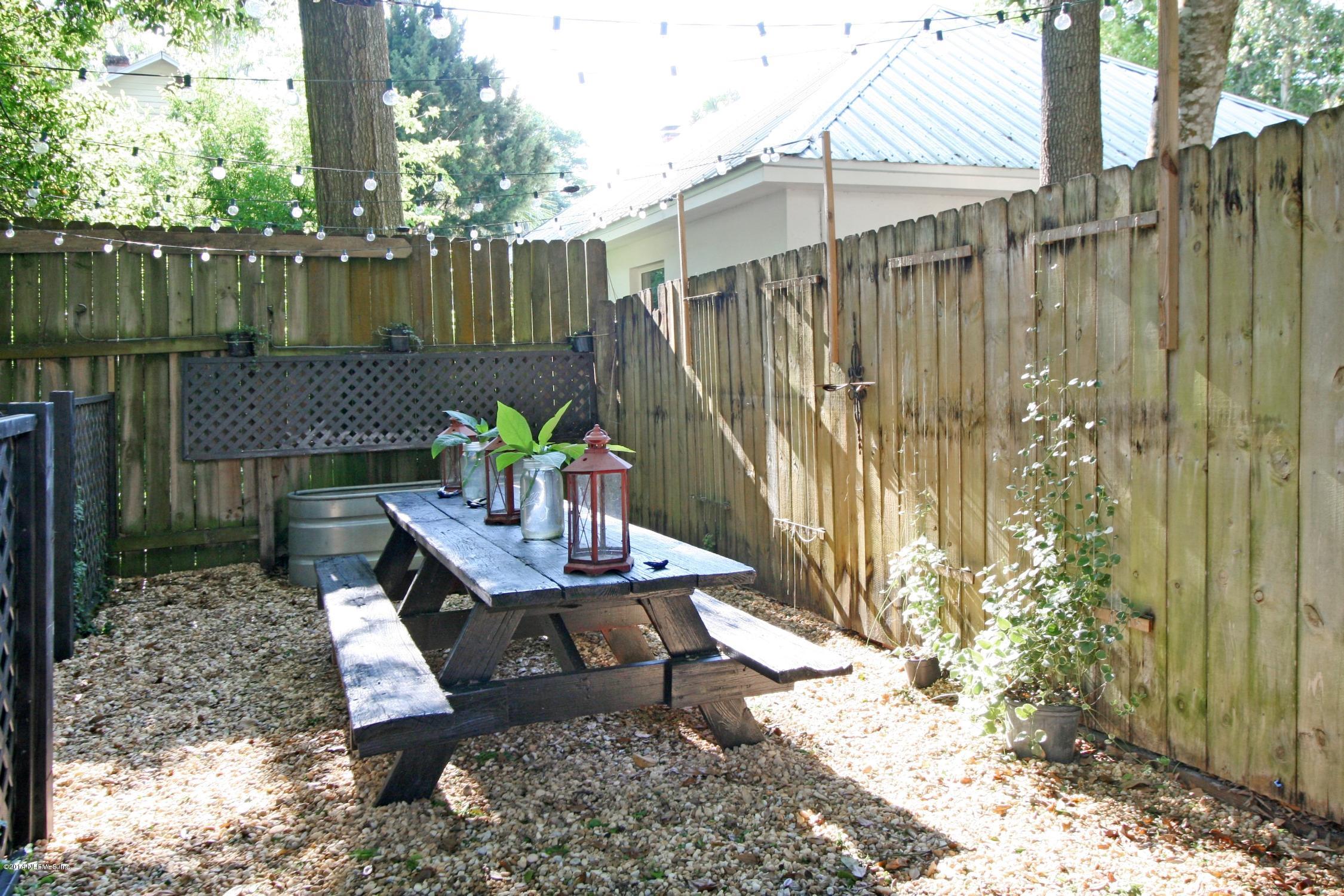 48 Water Street St. Augustine, FL 32084 - Photo 52 of 52 a backyard of a house with table and chairs