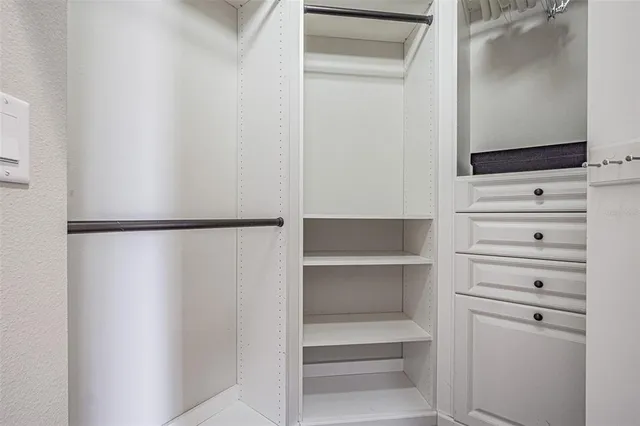 a view of walk in closet