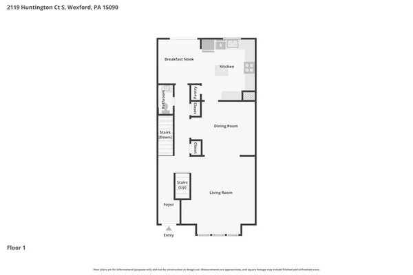 $389,000 | 2119 Huntington Court South, Wexford, PA 15090