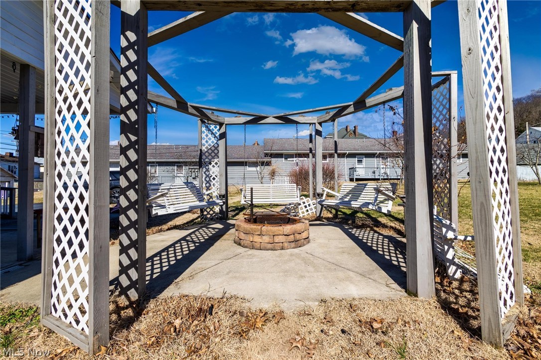 165 9th Street Wellsburg, WV 26070 - Photo 6 of 37 View of patio / terrace with a fire pit