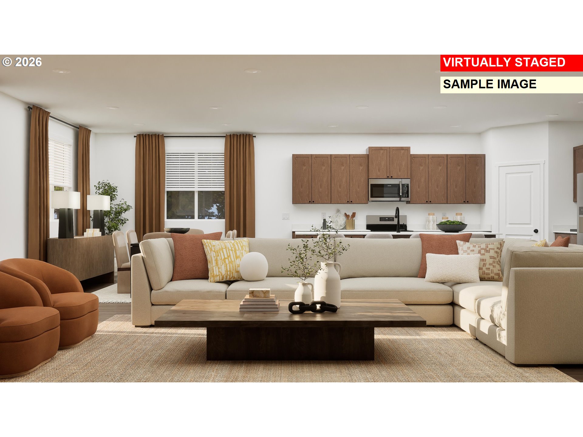 1083 Clemson Street Gervais, OR 97026 - Photo 12 of 25 a living room with furniture and a flat screen tv