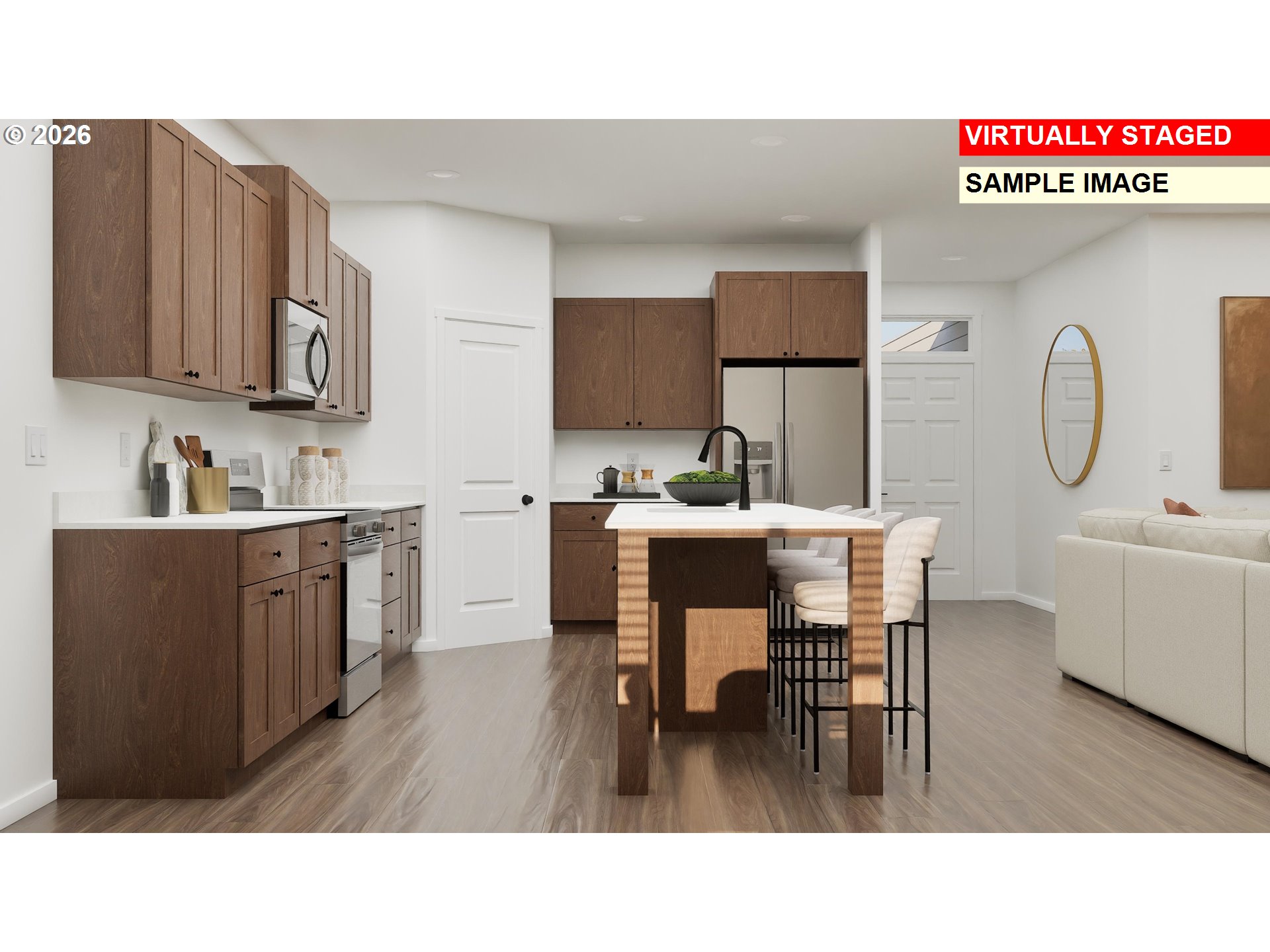 1083 Clemson Street Gervais, OR 97026 - Photo 15 of 25 a kitchen with a table chairs a sink dishwasher and cabinets