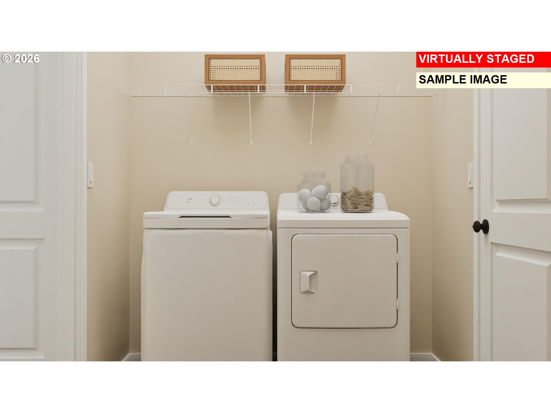 1083 Clemson Street Gervais, OR 97026 - Photo 16 of 25 a room with dryer and washer