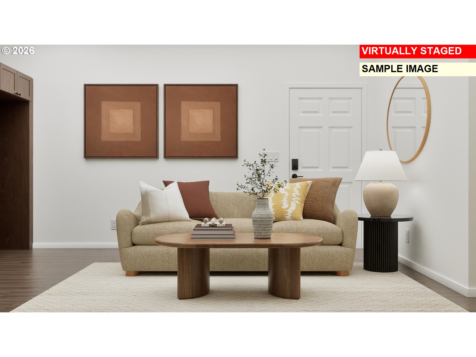 1083 Clemson Street Gervais, OR 97026 - Photo 18 of 25 a living room with furniture and a wooden floor