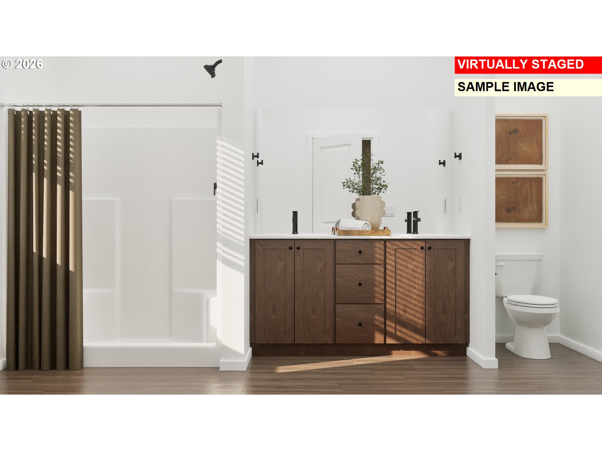 1083 Clemson Street Gervais, OR 97026 - Photo 24 of 25 a bathroom with a sink a toilet and a mirror