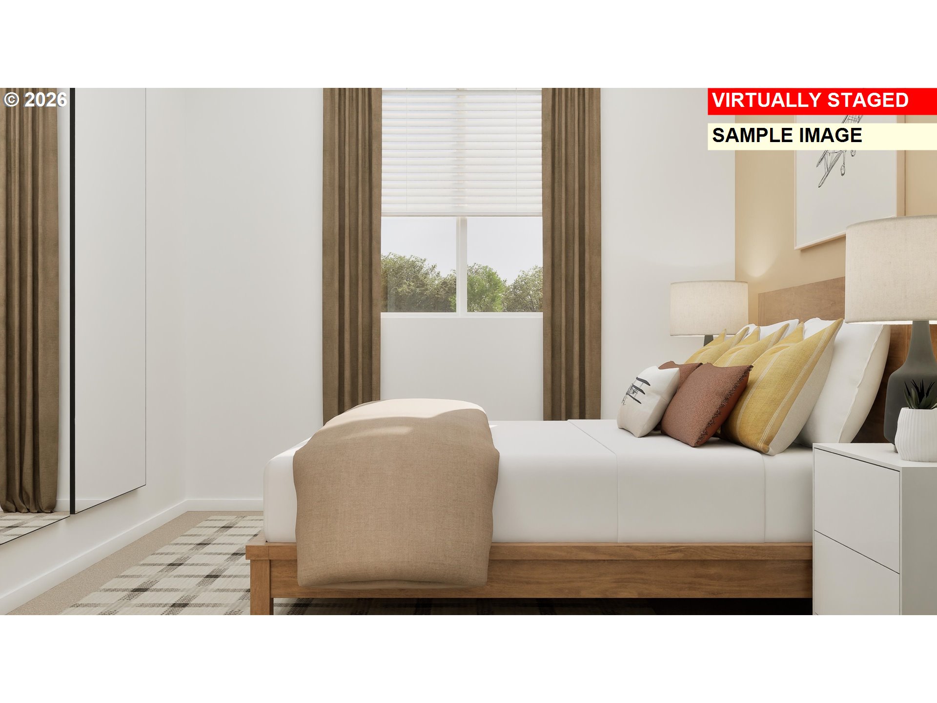 1083 Clemson Street Gervais, OR 97026 - Photo 5 of 25 a bedroom with a bed and a window