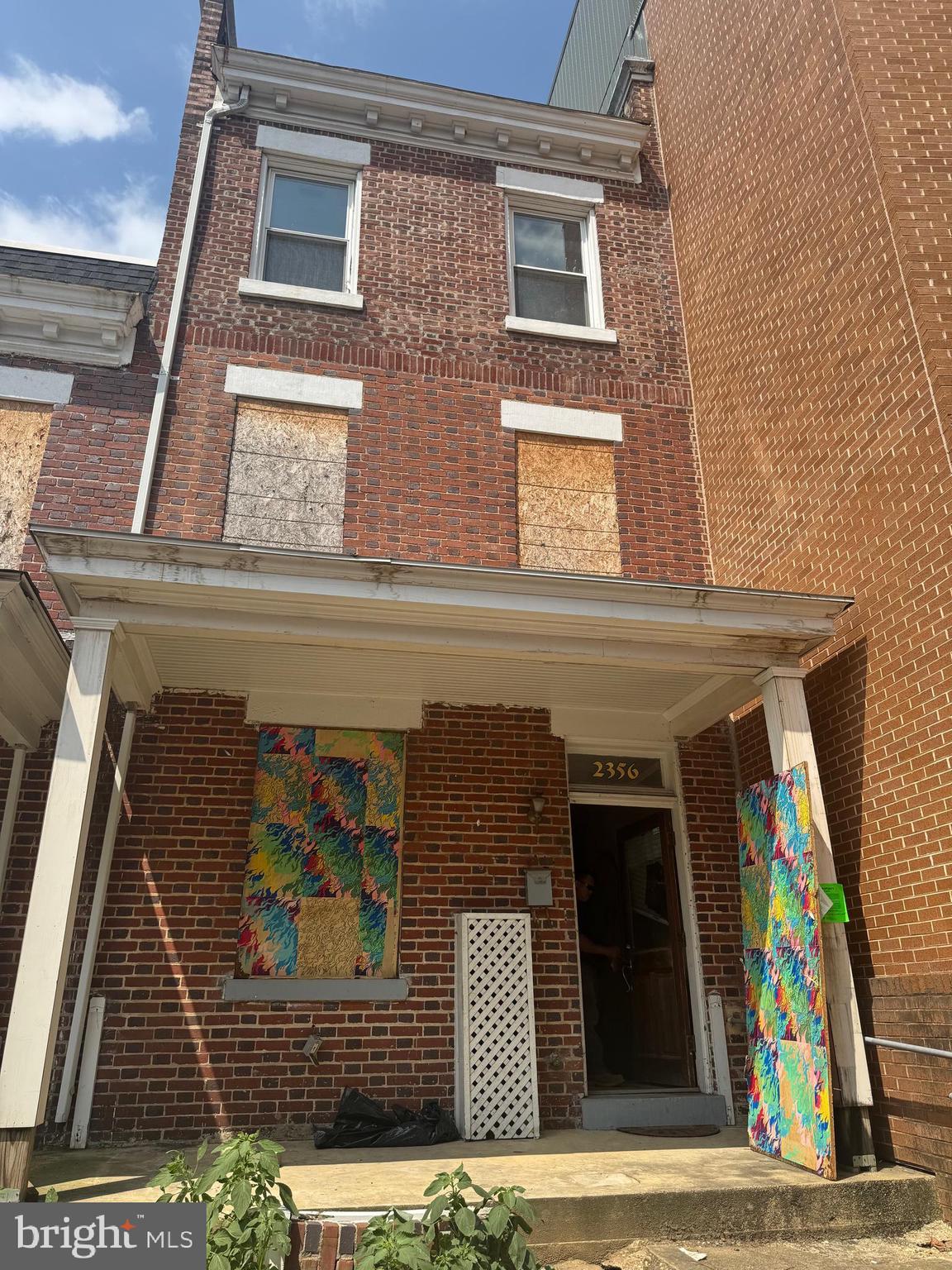 a front view of a house