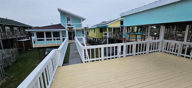 a view of a house with a deck