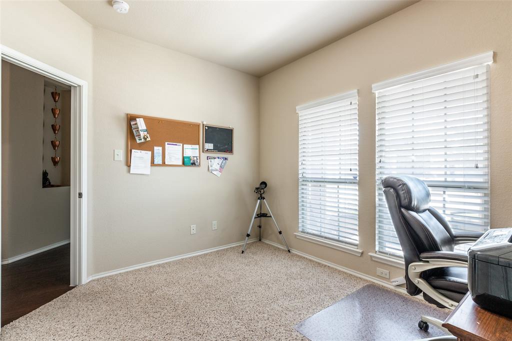 504 Rocky Pine Road McKinney, TX 75072 - Photo 7 of 36 Carpeted home office featuring baseboards