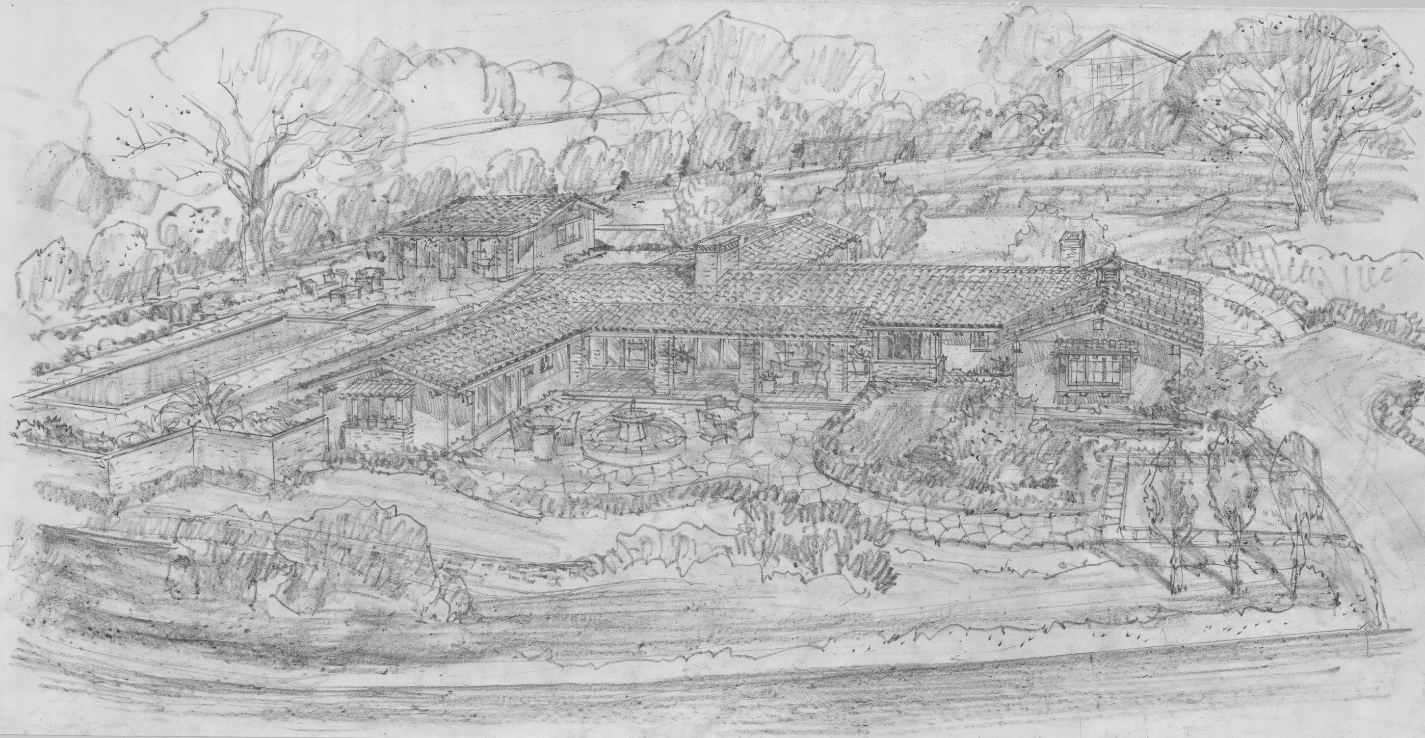1705 East Valley Road Montecito, CA 93108 - Photo 2 of 15 Jerry Goodman Sketch