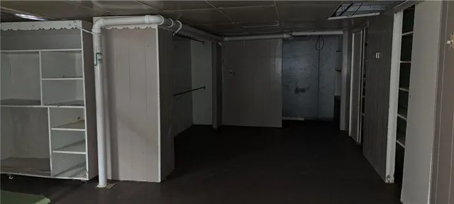 a view of storage and utility room