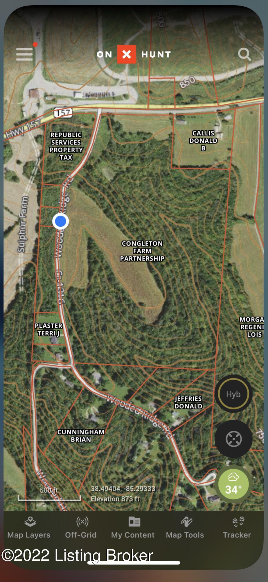 3 Wooded Ridge Road Sulphur, KY 40070 - Photo 10 of 15 Aerial of lots and a 49 acre tract
