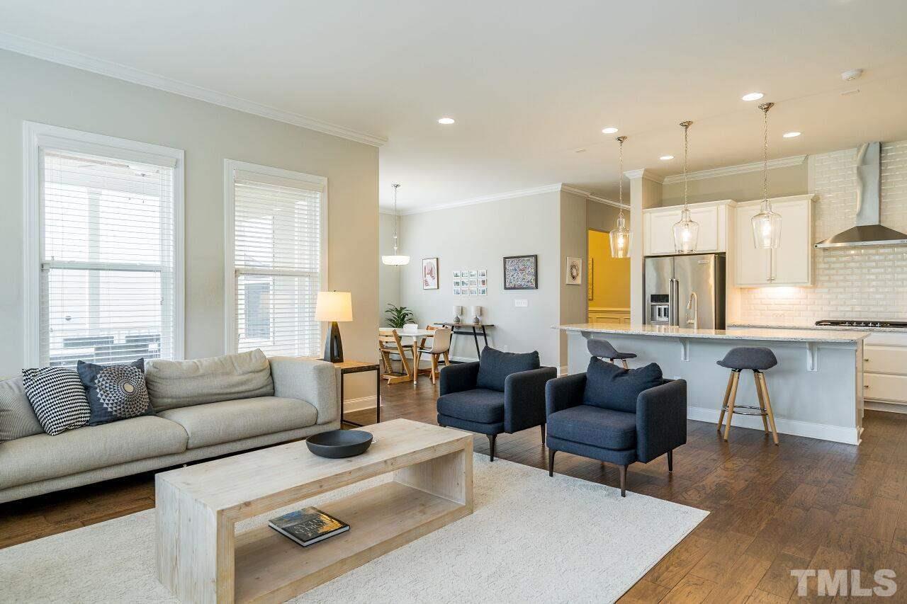 5264 Aleppo Lane Raleigh, NC 27613 - Photo 14 of 30 Open concept kitchen, breakfast nook and living room.