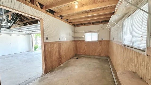 a view of storage and utility room