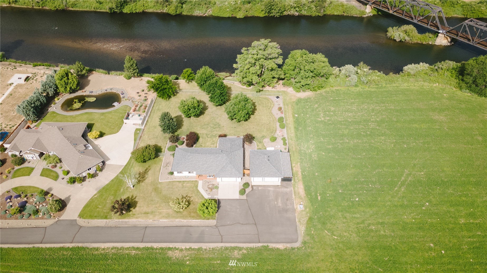 250 Rivers Edge Lane Yakima, WA 98901 - Photo 26 of 40 an aerial view of ocean with residential house with outdoor space