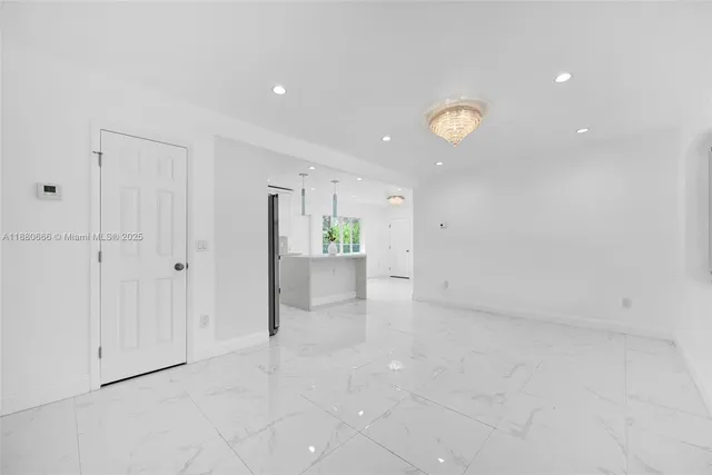 a view of an empty room